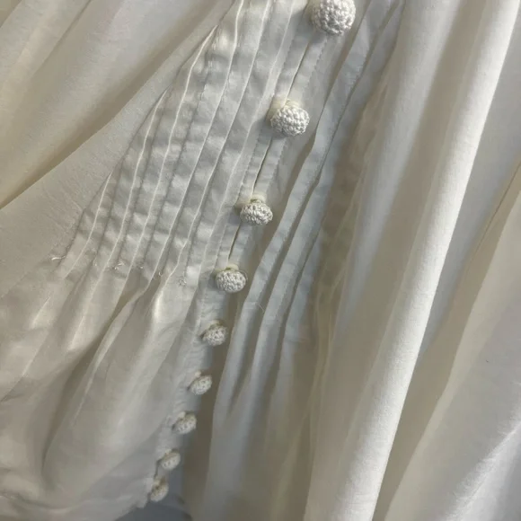 Free People Cream Peasant Lace Blouse - Picture 5 of 7